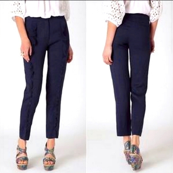 Anthropologie Leifsdottir Dress Pant in Navy - Picture 1 of 3